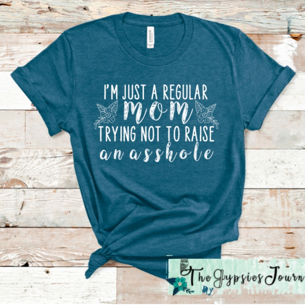 Boutique Teal Blue Unisex Mom Mothers Day Tshirt